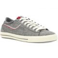 S Oliver Mens Grey Lace Up Canvas