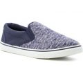 Red Fish Mens Slip On Canvas Shoe in Navy
