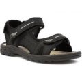 Red Fish Mens Sporty Sandal in Black