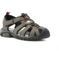 Mercury Mens Grey Closed Toe Strappy Sandal