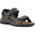 Hobos Mens Brown Easy Fasten Sandal