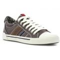 S Oliver Mens Lace Up Canvas in Grey