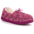 The Slipper Company Womens Moccasin Pink Slipper