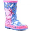 Peppa Pig Kids Pink and Blue Character Welly