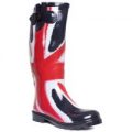 Womens Patterned Wellington Boot