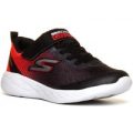 Skechers Boys Black And Red Lace Up Trainer