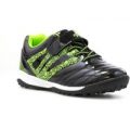 Ascot Boys Astroturf Trainer in Lime and Black