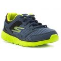 Skechers Kids Navy and Lime Lace Up Trainer