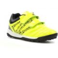 Ascot Boys Lime And Black Astroturf Riptape Trainer