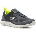 Skechers Lite-Weight Mens Grey Lace Up Trainer