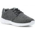 Ascot Mens Dark Grey Lace Up Trainer