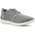 Tick Mens Grey Lightweight Lace Up Trainer