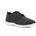 Tick Mens Black Lace Up Lightweight Trainer