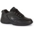 Sport Logic Mens Lace Up Sports Trainer in Black