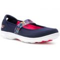 Skechers Sports Womens Navy Bar Casual Shoe