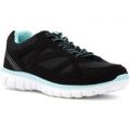 Podium Womens Lightweight Lace Up Trainer in Black