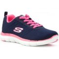 Skechers Lite-Weight Womens Navy Lace Up Trainer