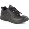 Skechers Womens Black Lace Up Trainer