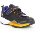 Skechers Boys Black And Yellow Easy Fasten Trainer