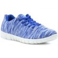 Podium Womens Blue Space Dyed Lace Up Trainer