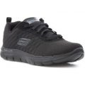 Skechers Lite-Weight Womens Black Lace Up Trainer