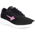 Gola Womens Black And Pink Mesh Lace Up Trainer