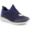 Skechers Womens Lace Up Trainers in Navy