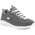 Skechers Womens Lace Up Trainer in Grey And White