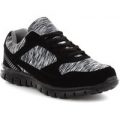 Podium Womens Black and White Space Dye Trainer