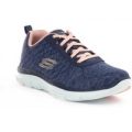 Skechers Womens Blue And Pink Lace Up Trainer