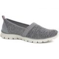 Skechers Womens Slip On Shoes in Grey