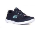 Skechers Womens Navy Lace Up Trainer