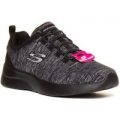 Skechers Womens Black And Grey Speed Lace Trainer