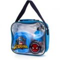 Spiderman Kids Blue Lunch Bag Set