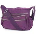 Womens Purple Zip Detail Handbag