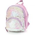 Lilley Pink Iridescent Sequin Mini Backpack