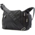 Black Multi Pocket Casual Shoulder Bag
