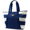 Art Sac Blue and White Strap Tote Bag