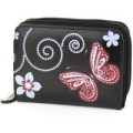 Lilley Black Butterfly Printed Purse
