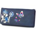 Lilley Navy Butterfly Embroidered Purse