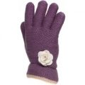 Adults Lilac Fashion Knit Glove