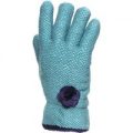 Adults Turquoise Knit Glove