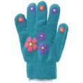 Kids Aqua Flower One Size Thermal Magic Glove
