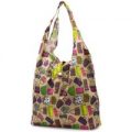 Eco Chic Beige Bag Print Foldaway Shopper Bag