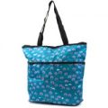 Eco Chic Blue Forest Print Foldaway Shopper Bag