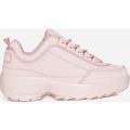 James Chunky Trainer In All Pink Faux Leather, Pink