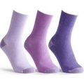Cosyfeet Extra Roomy Cotton-rich Softhold Contrast Heel & Toe Socks – Mixed Blues M