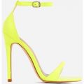 Archer Barely There Heel In Neon Yellow Patent, Yellow