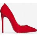 Bronte Court Heel In Red Patent, Red
