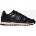 Lorde Studded Detail Trainer In Black Faux Leather, Black